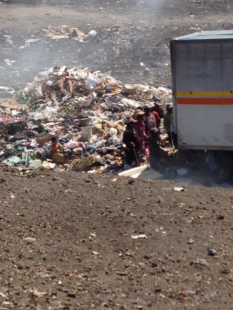 The dump near where the village is located