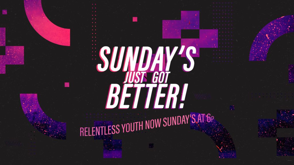 Relentless moving to Sunday Nights 6pm